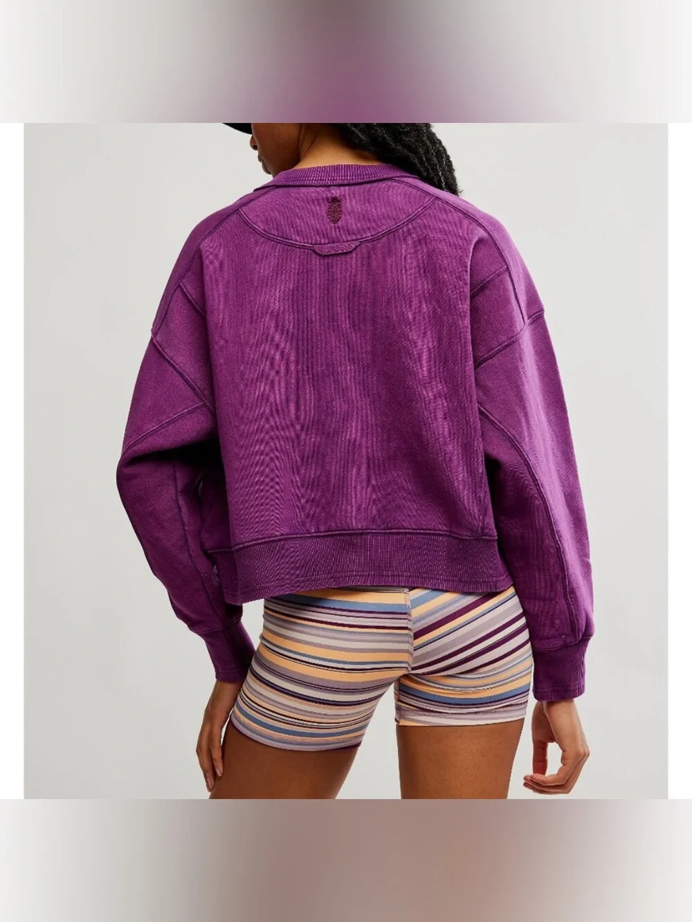 NWOT Free People FP Movement Intercept Pullover - Champion Purple - Small